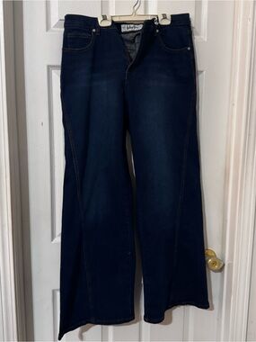 Indigo Rein Dark Navy Wide-Leg Jeans
